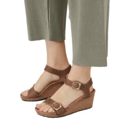 Women's Birkenstock Soley Ring-Buckle Wedge -Fashion Shoes Store BIRKENSTOCK WOMENS W SOLEY 1023539 COGNAC COGNAC MODEL 29919.1676478693