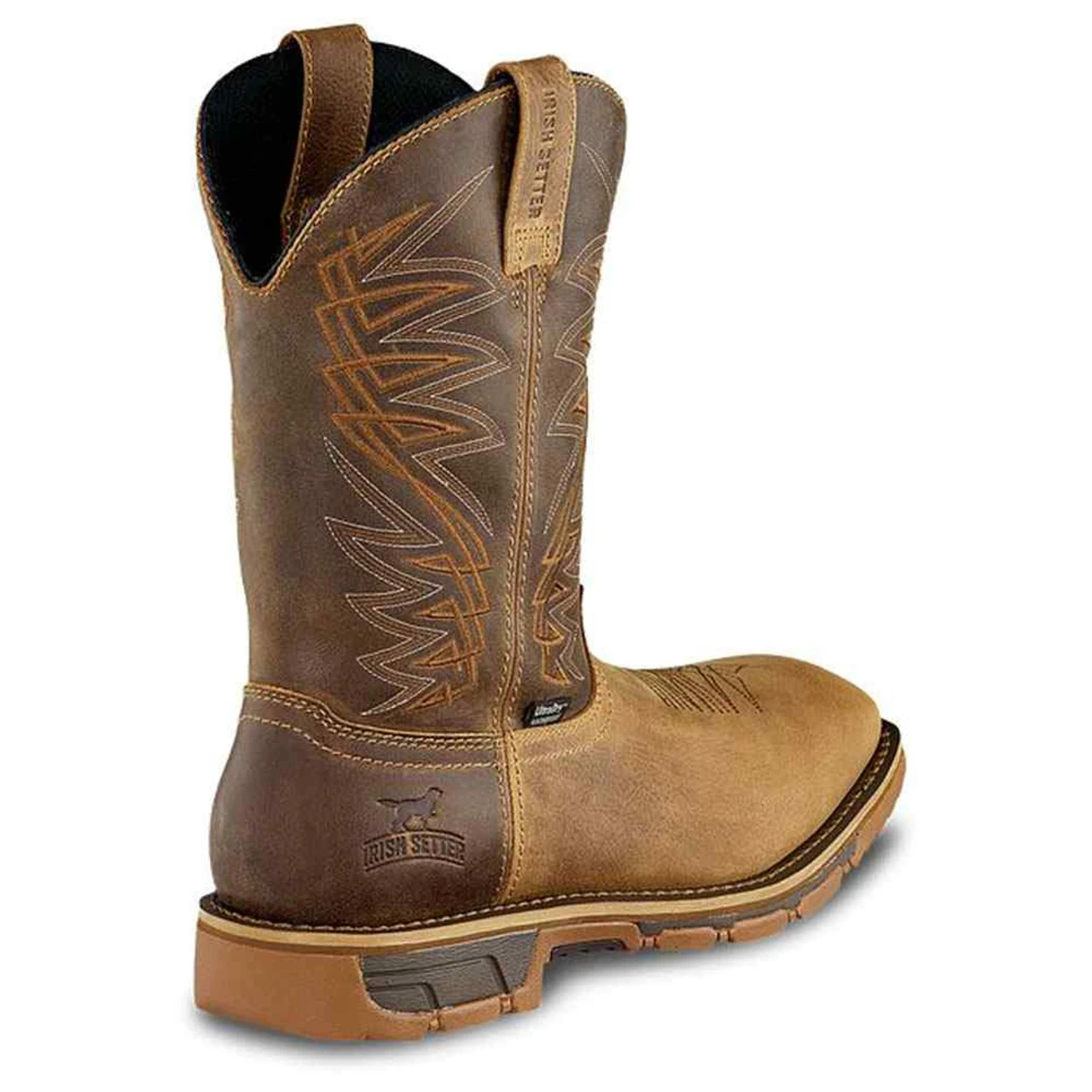 Men's Irish Setter 11" Marshall Waterproof Leather Safety Toe Pull-On Boot 2 Men's Irish Setter 11" Marshall Waterproof Leather Safety Toe Pull-On Boot - Image 2