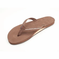 Women's Rainbow Crystal Single Flip Flop Sandal