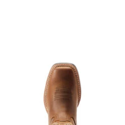 Boys' Ariat Quickdraw VentTEK Western Boot - Distressed Tan -Fashion Shoes Store ariat boys b quickdraw ventek boot 10044485 distrtan distressed tan toe 68188.1681227381