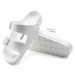 Women's Birkenstock EVA Arizona Sandal -White -Fashion Shoes Store birkenstock womens arizona eva 129443 white bottom 12283.1614288999