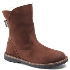 Women's Birkenstock Uppsala Shearling Boot - Espresso -Fashion Shoes Store birkenstock womens uppsala shearling boot 1020644 ESPRESSO side 99878.1659733050