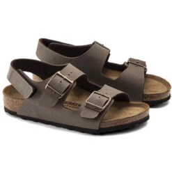 Little Boys' Birkenstock Milano Hook And Loop Sandal - Mocha