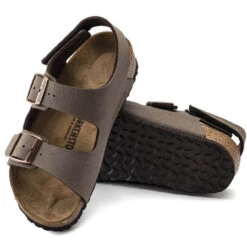 Little Boys' Birkenstock Milano Hook And Loop Sandal - Mocha -Fashion Shoes Store boys birkenstock milano hook and loop 1019600 mocha top bottom 81169.1641594942