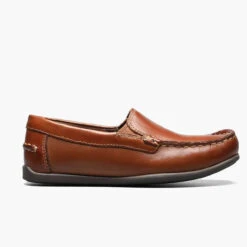 Boys' Florsheim Jasper Jr. Moc Toe Venetian Loafer -Fashion Shoes Store boys florsheim jasper jr moc toe venetian loafer 16564 257SaddleTan side 90235.1622643375