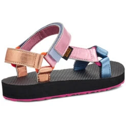 Girls' Teva Original Universal Shimmer Sandal - Pink Multi 8 Girls' Teva Original Universal Shimmer Sandal - Pink Multi -Fashion Shoes Store girls teva original universal shimmer sandal 1124010C PKMU pink multi back 76439.1653582999