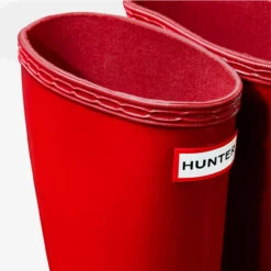 Hunter Boots Little Kids' Hunter Original First Classic Gloss Rain Boots -Fashion Shoes Store kids hunter original classic gloss rain boots KFT5003RGL military red closeup 46637.1622753473