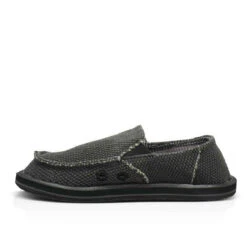 Boys' Sanuk Vagabond Slip-Ons -Fashion Shoes Store kids sanuk vagabond slipons SBF1061Y black side 45796.1640881433