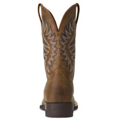 Men's Ariat Brander Western Boot -Fashion Shoes Store mens ariat brander western boot 10040409 bear brown back 16273.1643900062