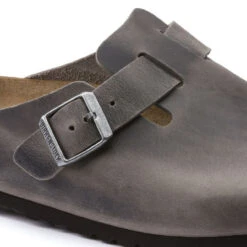 Men's Birkenstock Boston Soft Footbed Clog - Iron -Fashion Shoes Store mens birkenstock boston soft bed 1013255 detail 51547.1625748368