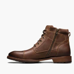 Men's Florsheim Lodge Cap Toe Lace Up Boot - Brown CH -Fashion Shoes Store mens florsheim lodge cap toe lace up boot 14286 215BrownCH side1 53476.1635274855