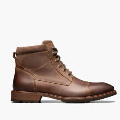 Men's Florsheim Lodge Cap Toe Lace Up Boot - Brown CH -Fashion Shoes Store mens florsheim lodge cap toe lace up boot 14286 215BrownCH side2 70633.1635274855
