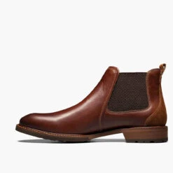 Men's Florsheim Lodge Plain Toe Gore Boot -Fashion Shoes Store mens florsheim lodge plain toe gore boot 14285 205Chestnut side1 91177.1635275367