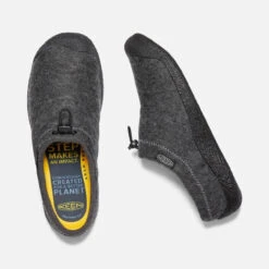 Men's Keen Howser III Slide - Charcoal Grey Felt -Fashion Shoes Store mens keen howser III slide 1025550 charcoal grey felt black top 28351.1629901654
