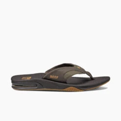 Men's Reef Fanning Brown / Gum Flip Flops -Fashion Shoes Store mens reef fanning brown gum 2026 side 27651.1621538476
