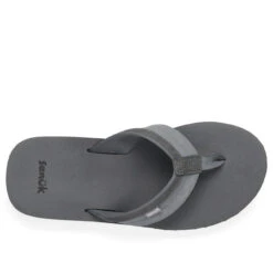 Men's Sanuk Ziggy Flip-Flops -Fashion Shoes Store mens sanuk ziggy flip flop 1116734 grey top 23295.1681311983