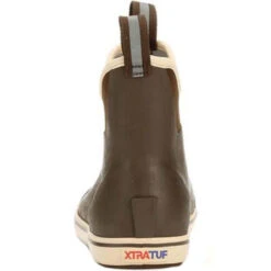 Men's XTRATUF 6" Ankle Deck Boot - Chocolate / Tan -Fashion Shoes Store mens xtratuf 6in ankle deck boot SJ22734 chocolate brown back 73782.1650299010