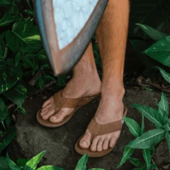 Men's Olukai Tuahine Waterproof Leather Beach Sandal -Fashion Shoes Store olikai mens tuahine 10465 3333toffee lifestyle 02964.1615555419