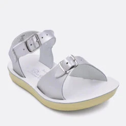 Toddler Girls' Sun-San Surfer Sandal -Fashion Shoes Store toddler girls sun san surfer sandal 1700 12SILVER front 31353.1651781319