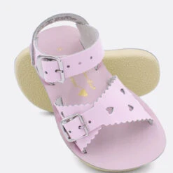 Toddler Girls' Sun-San Sweetheart Sandal -Fashion Shoes Store toddler girls sun san sweetheart sandal 1400 08SHNPINK shiny top bottom 68272.1651781950
