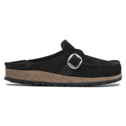 Women's Birkenstock Buckley Suede Leather Clog - Black 10 Women's Birkenstock Buckley Suede Leather Clog - Black -Fashion Shoes Store womens birkenstock buckley clog 1017826 black side 70734.1624379318