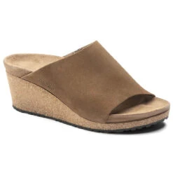 Women's Birkenstock Namica Wedge - Tea -Fashion Shoes Store womens birkenstock namica slide 1018275 tea front 24940.1641581644