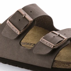 Women's Birkenstock Arizona Birkibuc Sandal-Mocha -Fashion Shoes Store womens birkenstock arizona birkibuc 151183 mocha closeup 20377.1615234343