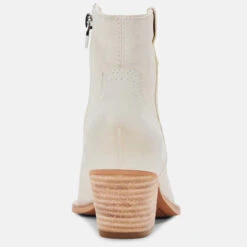 Women's Dolce Vita Silma Booties -Fashion Shoes Store womens dolce vita silma SILMA ivory booties back 79329.1644527649