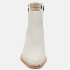 Women's Dolce Vita Silma Booties -Fashion Shoes Store womens dolce vita silma SILMA ivory booties front 51583.1644527649