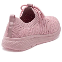 Women's J/Slide Dyann Knit Sneaker -Fashion Shoes Store womens j slides dyann knot sneaker pink back 73129.1656105718