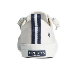 Women's Sperry Crest Vibe Sneaker -Fashion Shoes Store womens sperry crest vibe sneaker STS99250 linen white back 36372.1681407152