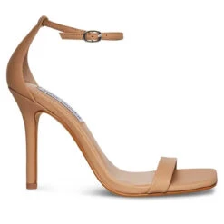 Women's Steve Madden Shaye Natural Open-Toe Stiletto Sandal -Fashion Shoes Store womens steve madden shaye stiletto sandal natural side 47823.1651265254