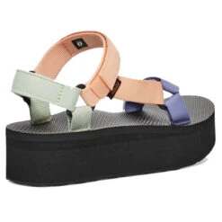 Women's Teva Flatform Universal Sandal -Fashion Shoes Store womens teva flatform universal sandal 1008844 sherbert multi back 40584.1656364647