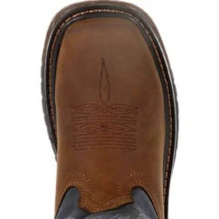 Youth Rocky Original Flex Western Boot -Fashion Shoes Store youth rocky boots ride flex western boot RKW0255Y DENMBRWN denim brown top 23512.1633128811